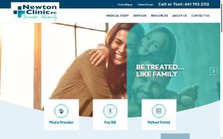 Newton Clinic PC website