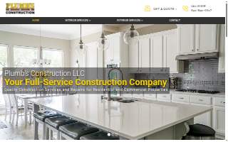 Plumb's Construction LLC website
