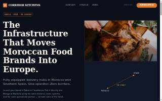 Corridor Kitchens website