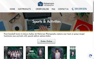 Halverson Photography website