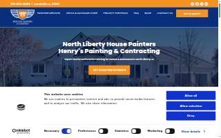 Henry's Painting & Contracting website