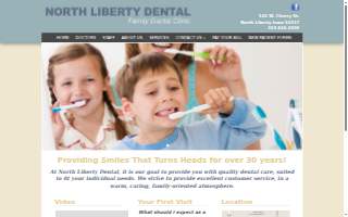 North Liberty Dental website