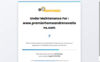 Premier Home & Renovations website