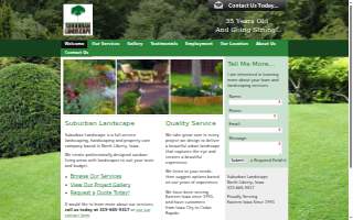 Suburban Landscape, LLC website
