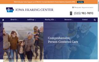 Iowa Hearing Center of Norwalk website