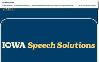 Iowa Speech Solutions-Corridor, PLLC website