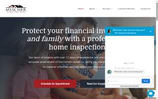Mescher Home Inspections of Norwalk website