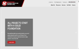 Norwalk Ready Mix Concrete website