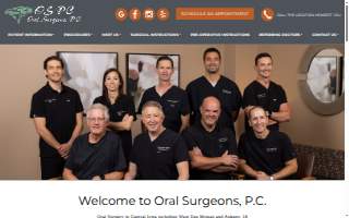 Oral Surgeons, P.C. - Des Moines Fleur Dr website