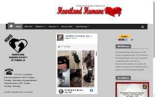 Heartland Humane Society website