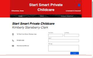 Start Smart Private Childcare website