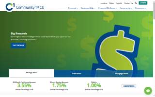 Community 1st Credit Union of Pella website