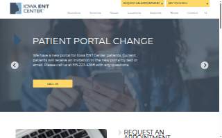 Iowa ENT Center, PLLC website