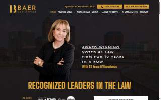Baer Law Office website