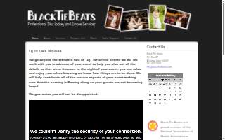 Black Tie Beats website