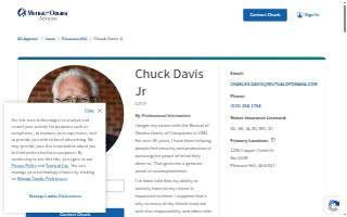 Chuck Davis Jr - Mutual of Omaha website