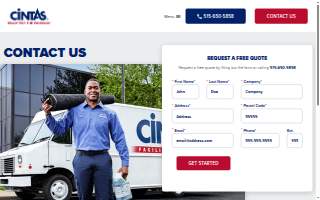 Cintas Uniform Services of Pleasant Hill website