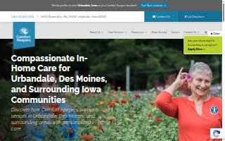 Comfort Keepers of Urbandale website