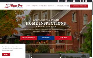Home Pro Inspections Iowa of Norwalk website