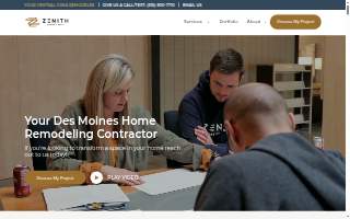 Zenith Design + Build of Pleasant Hill website