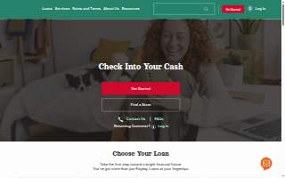Check Into Cash of Sioux City website
