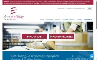 Elite Executive Partners (Elite Staffing) website