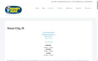 Handy Man Home Remodeling Center website