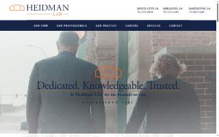 Heidman Law Firm website