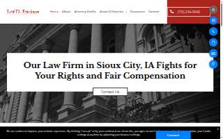 Leif Erickson Law Office website