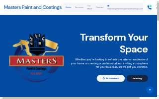 Masters Paint and Coatings website