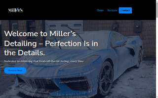 Miller's Mobile Detailing website