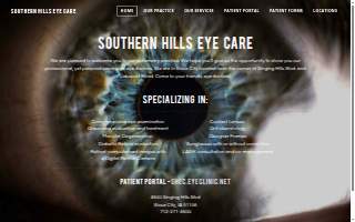 Southern Hills Eye Care website