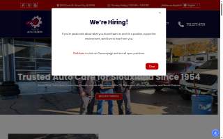 Tott's Auto Center website