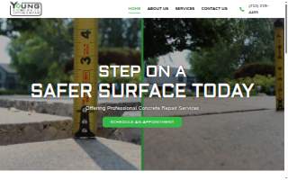 Young Concrete Lifting and Repair website