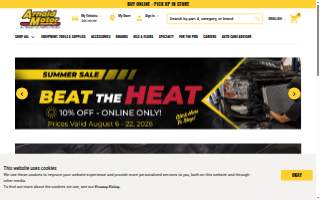 Arnold Motor Supply of Spencer website