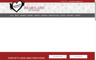Heartland Pet Resort website