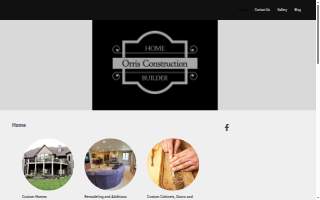 Orris Construction website