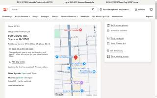 Walgreens Pharmacy of Spencer website