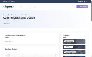 Commercial Sign & Design website