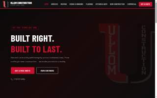 Ullom Construction & Snow Removal website