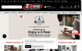 Zone Home Entertainment website