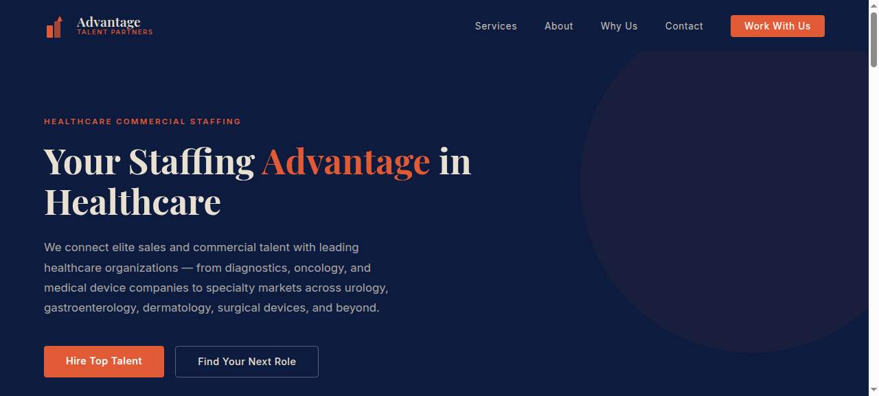 Advantage Physical Therapy and Rehab website