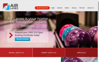Air Lanes Bowling Center website