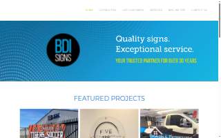 BDI Signs & Graphic Design website