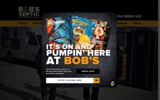 Bob's Septic & Portable Restroom Service website