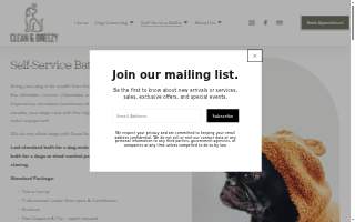 Clean & Breezy: Grooming & Self-Service Dog Baths of Urbandale website