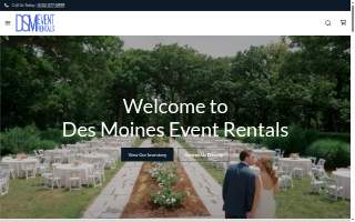Des Moines Party Rentals website