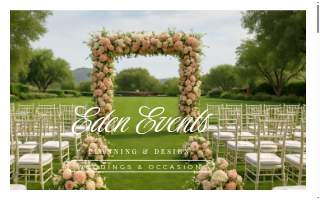 Eden Event Planning website