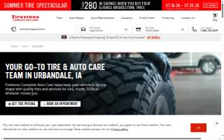 Firestone Complete Auto Care of Urbandale website