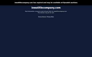 Iowa Title Company of Urbandale website